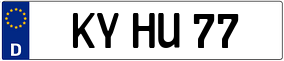 Trailer License Plate
